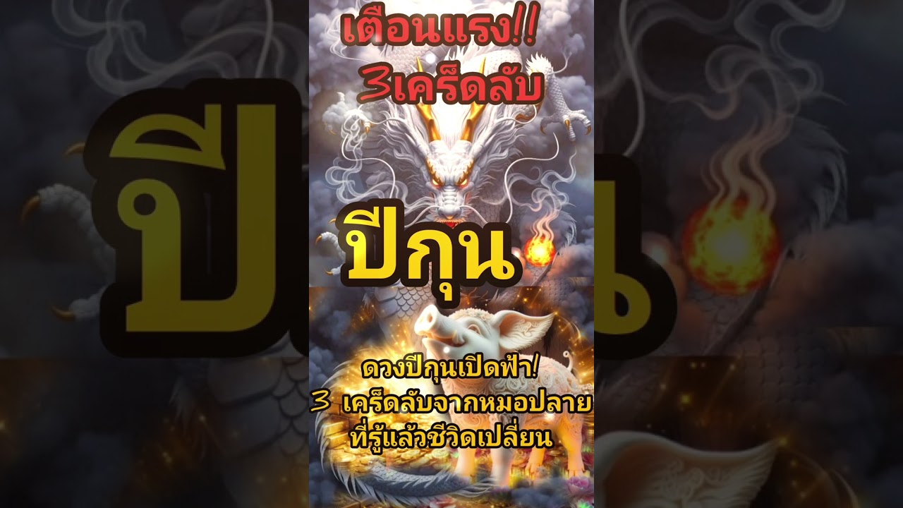‼️เปิดดวงลึกคนเกิดปีกุน 3 เคร็ดลับเปลี่ยนชีวิต การเงิน งาน ความรัก☢️
