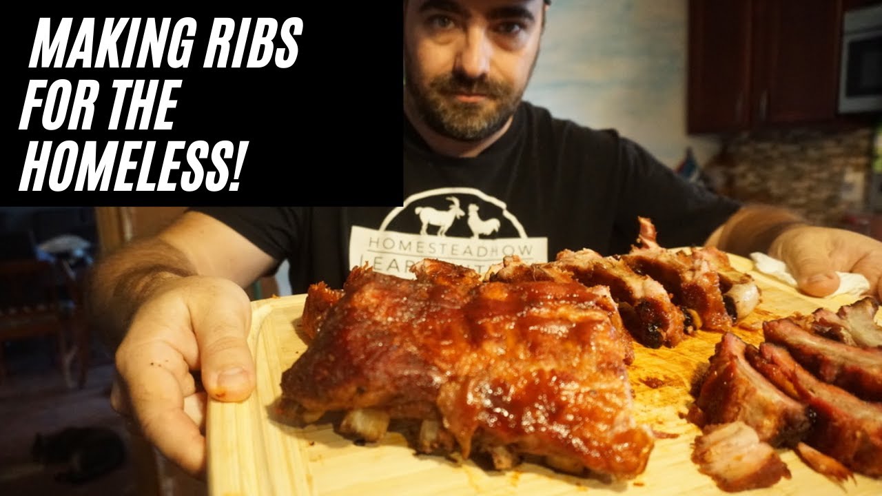 My Family Smoked 18 Plates of Ribs and FED The Homeless!