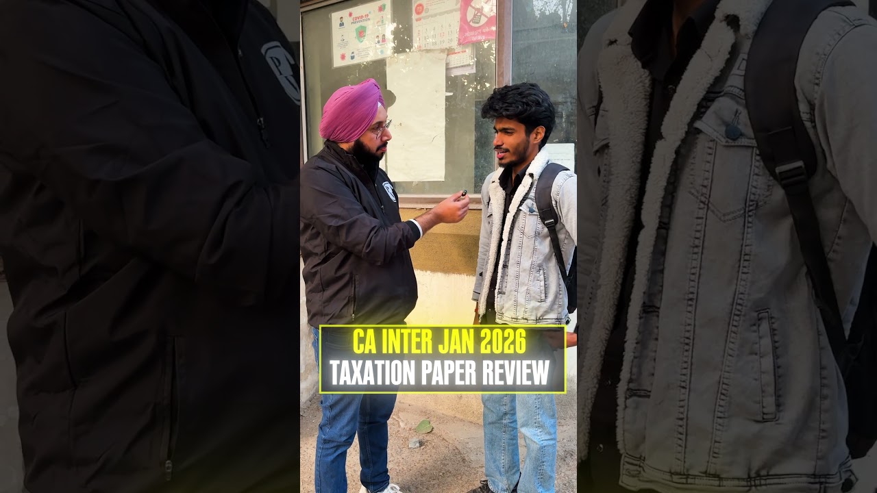 CA Inter Jan 2026 Taxation Paper Review 🔥 