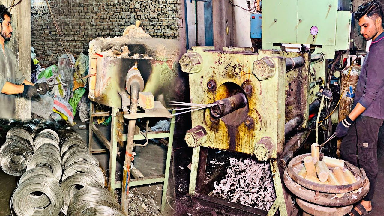 Aluminum Wires Making Process in Factory | Intresting Process.