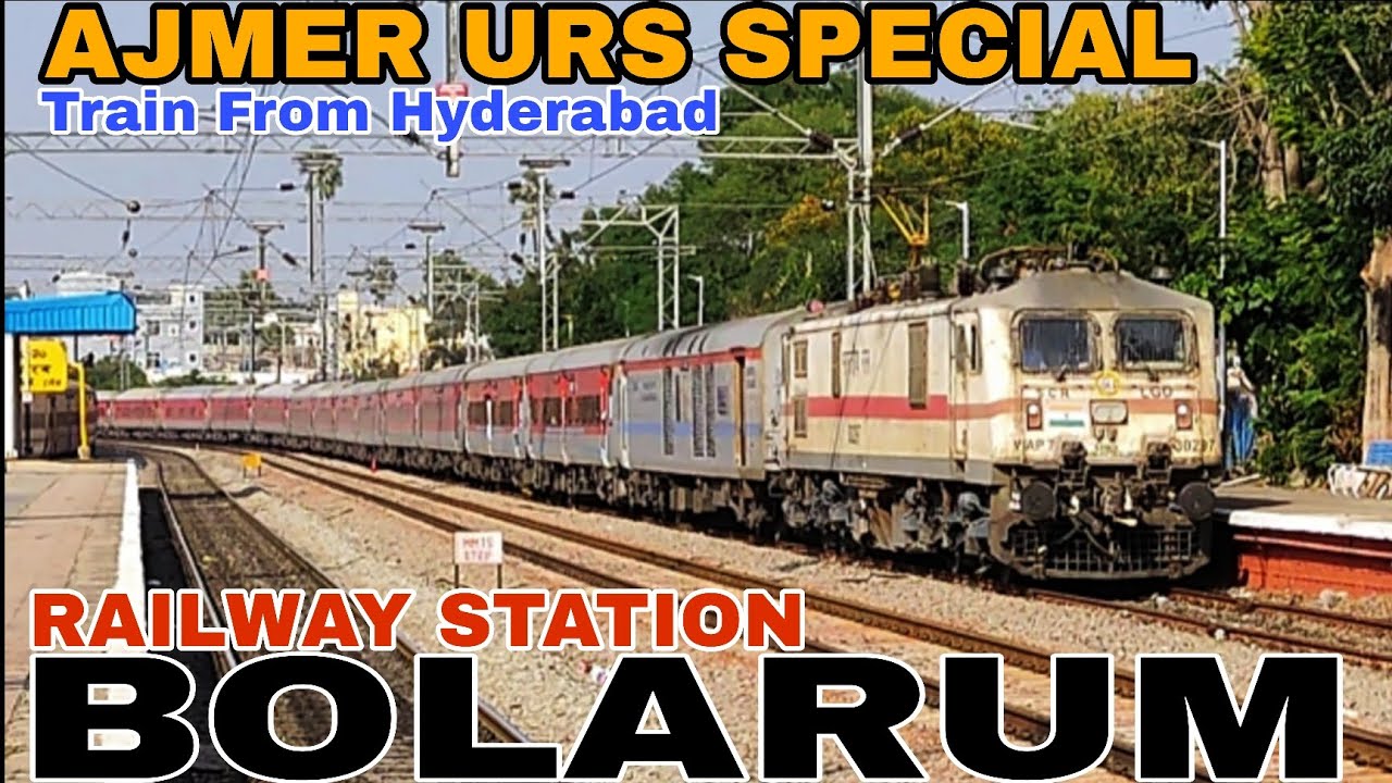 [BMO-1] Trains spotting at Bolarum Station || Ajmer urs special train | Express trains | SCR