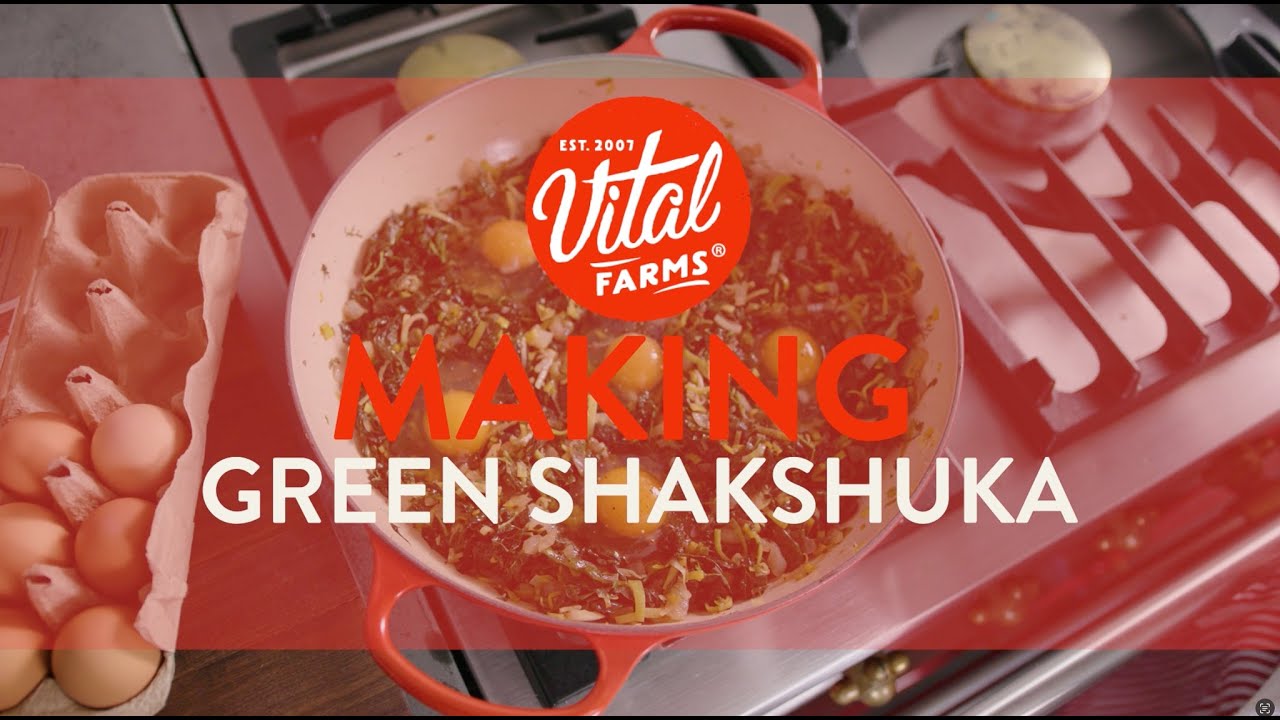 Making Green Shakshuka