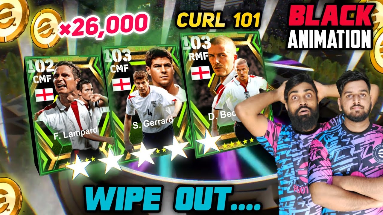 Black Animation 😱 In England Epic Combined BOXDRAW E-FOOTBALL 24 | Double Wipe Out | 26,000 Coins🤑
