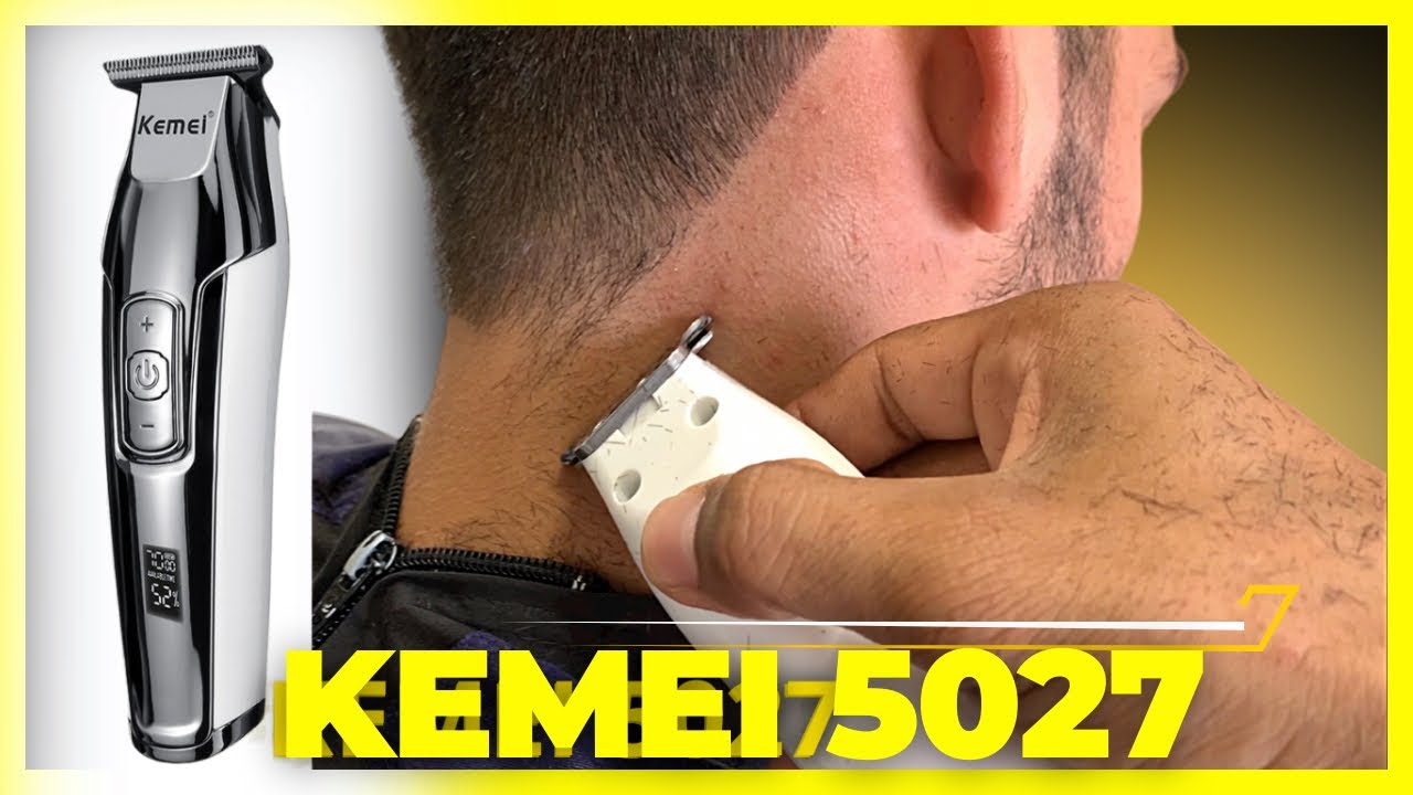 TESTANDO KEMEI 5027 NA PRÁTICA MÁQUINA BOA PARA RASPAR