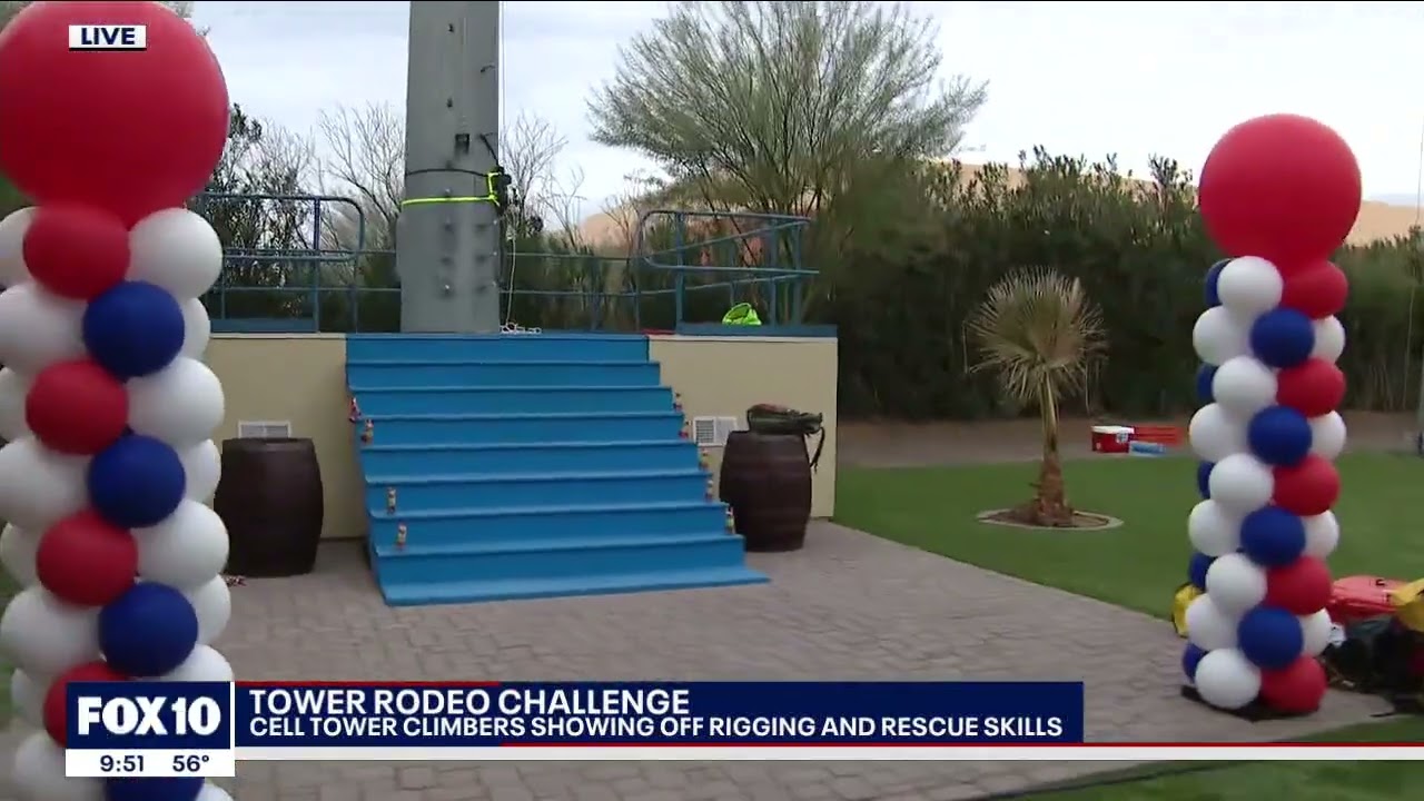 Tower Safety Training with Fox 10 News for the 2022 Tower Rodeo