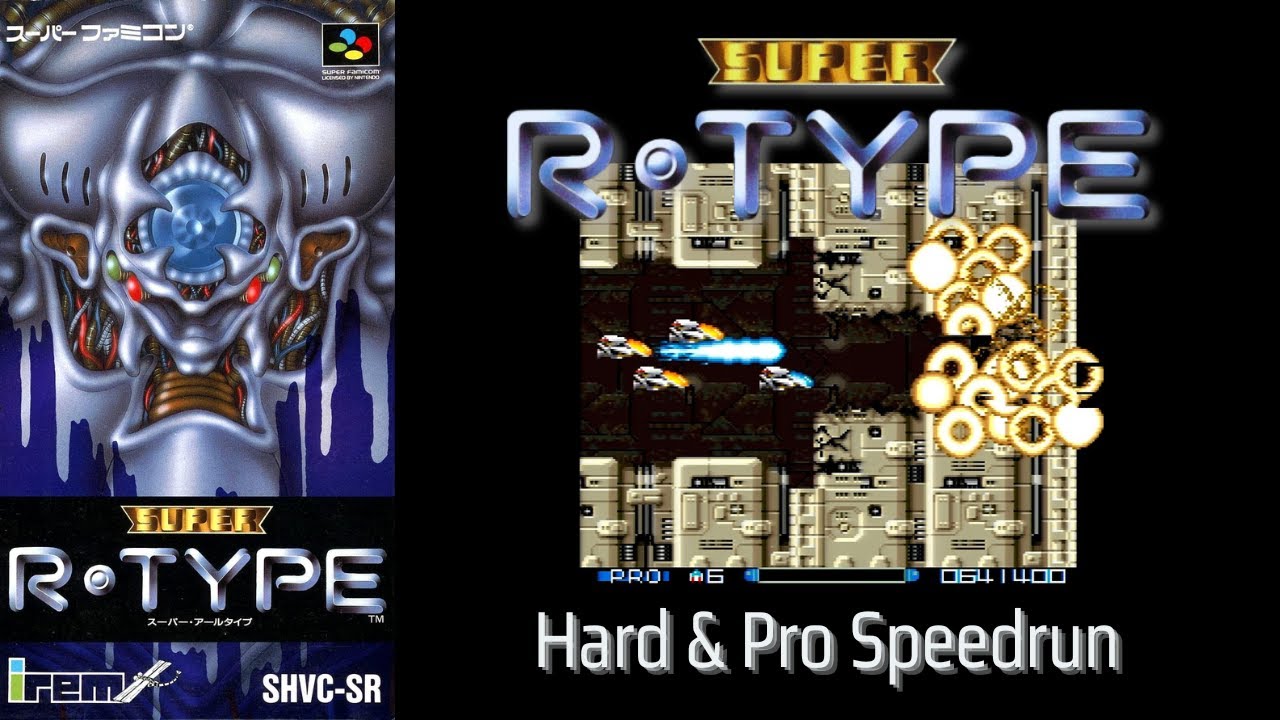[SNES] Super R-Type Hard & Pro Speedrun in 41:26