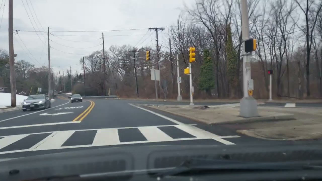 New Jersey road - snow almost all melted #newjersey #carride