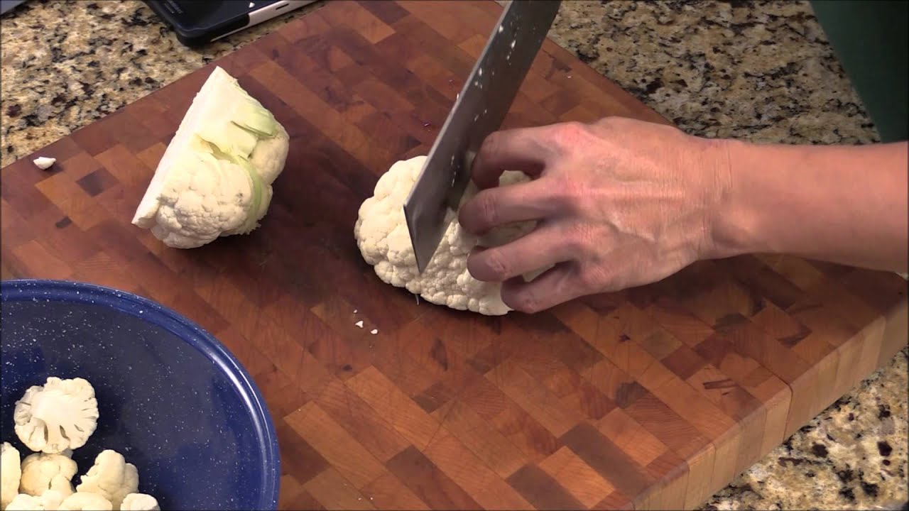 How To Cut Cauliflower- Bite Sized Florets