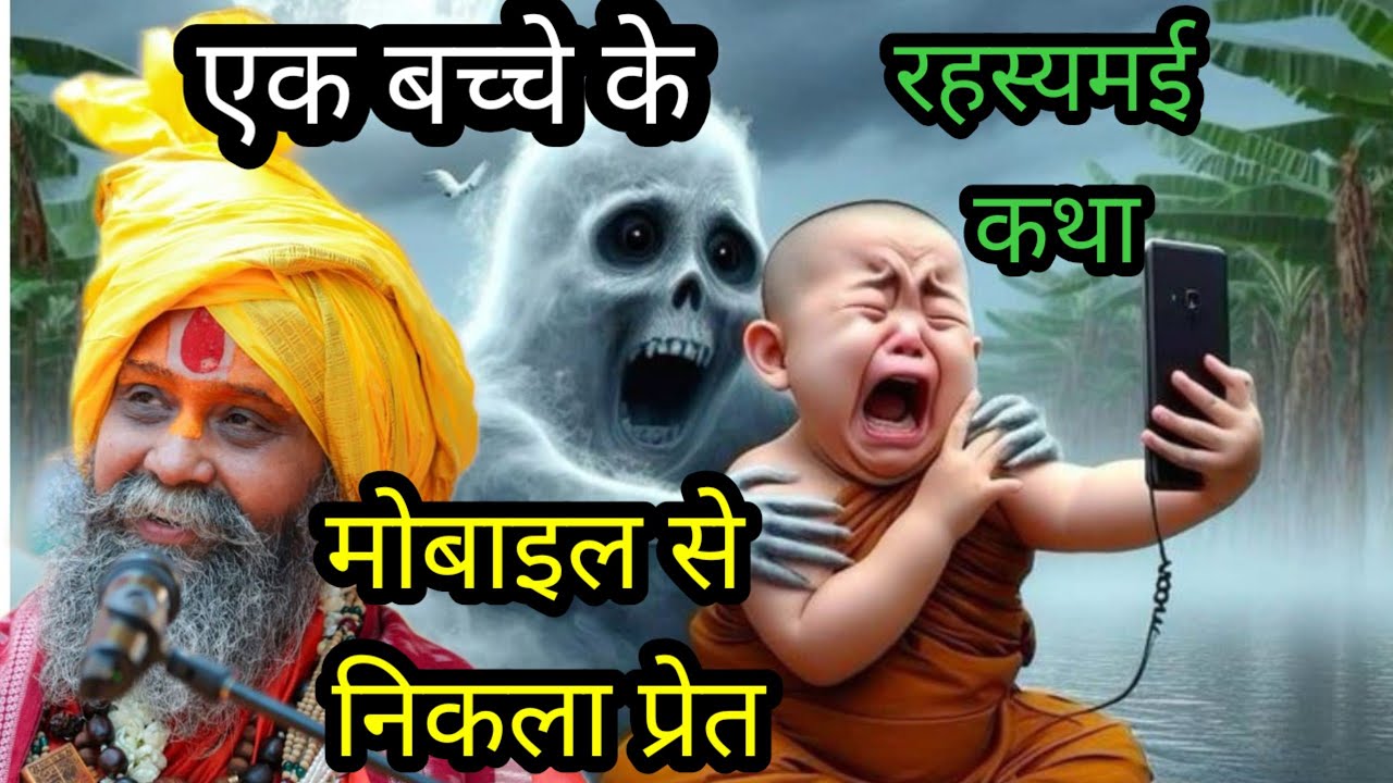 एक बच्चे के मोबाइल में निकला प्रेत #महाराज राजेंद्र दास जी