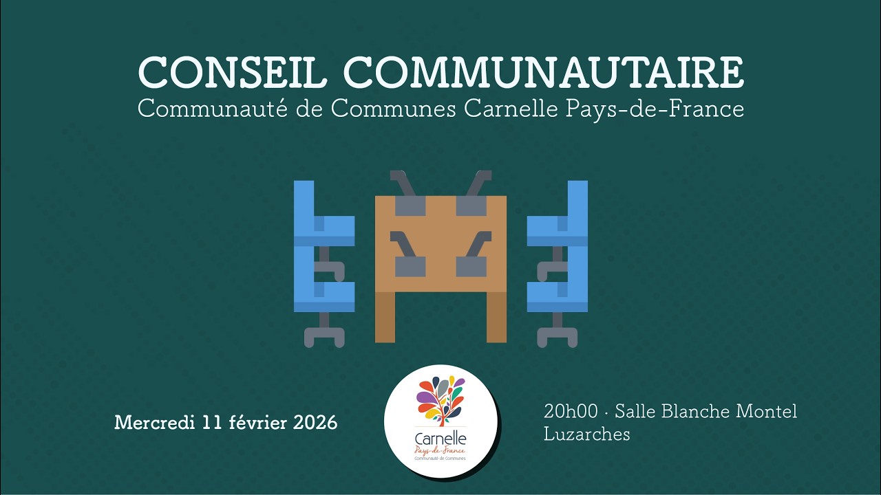 Conseil communautaire du 11 février 2026 à Luzarches