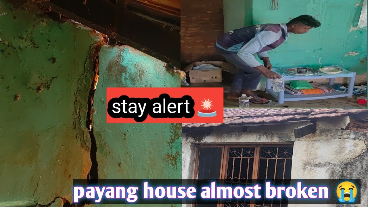 Very bad condition almost broken his house 😞||#tibetanvlogger #viralvideo 