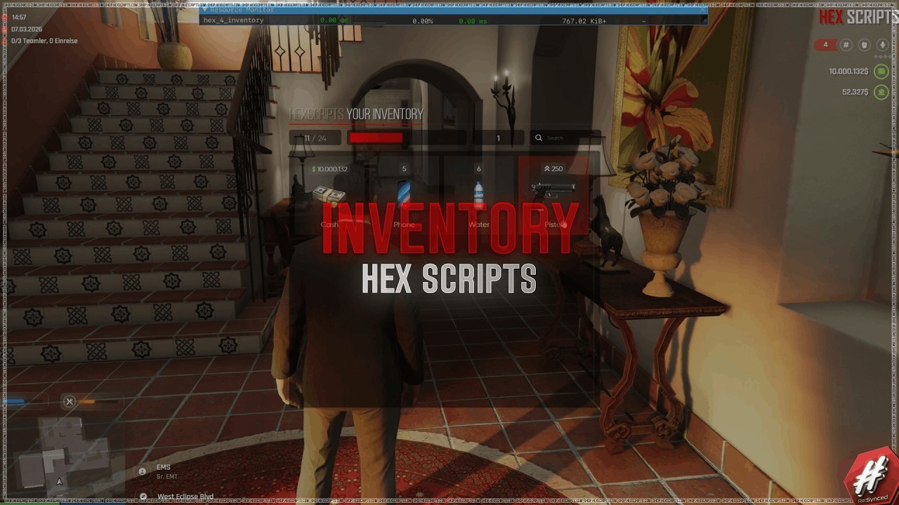 [ESX] HEX INVENTORY (FiveM)