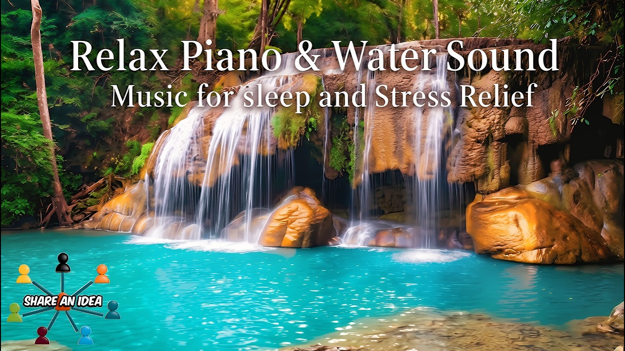 Water Sounds + Relaxing Music 🌊 | Fall Asleep Fast