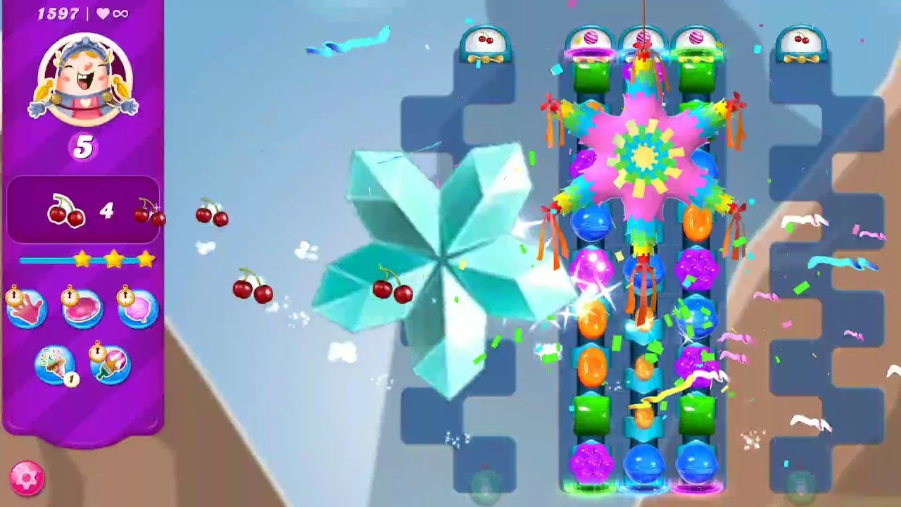 candy crush saga level 1596 to 1600 | candy crush gameplay | unlimited boosters