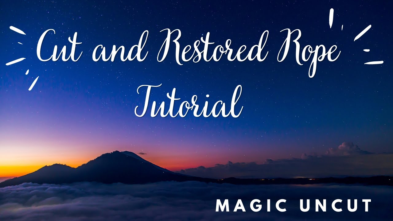 TUTORIAL: The Cut and Restored Rope  (Magic Uncut) #magic