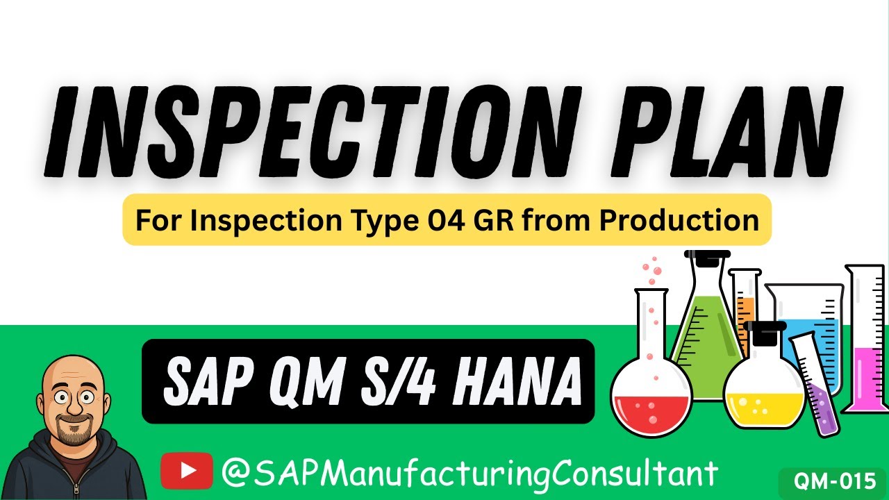How to Create Inspection Plan for Inspection Type 04 | SAP QM | Master Data