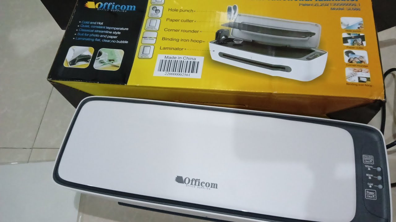 Unboxing A4 multi-functional Laminator (Model: SL688)