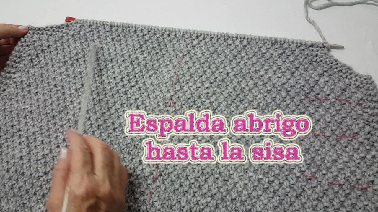 Espalda del abrigo hasta la sisa, 8º paso