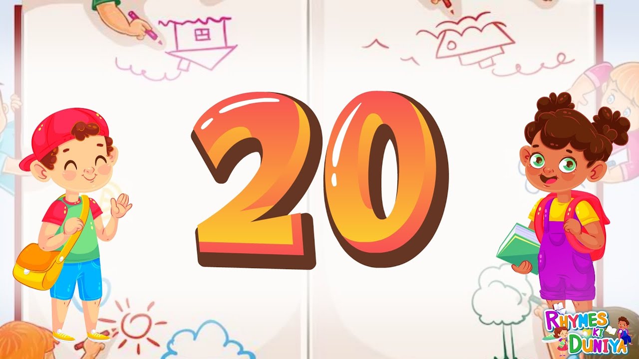 One two three, kids rhymes, 123 Numbers, 1 to 100 counting, learn to count, Numbers song, 1to10Count