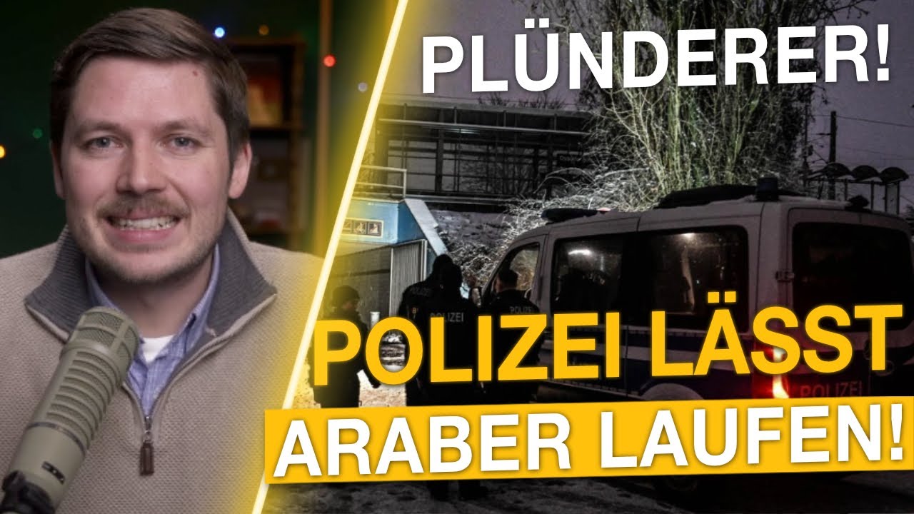 ARABER plündern Häuser in Berlin! Polizei lässt ihn LAUFEN?!