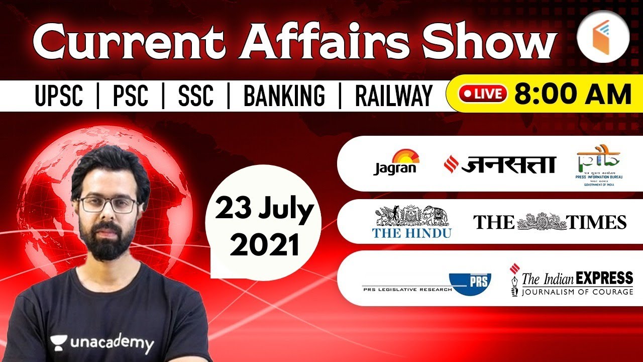 8:00 AM - 23 July 2021 Current Affairs | Daily Current Affairs 2021 by Bhunesh Sir | wifistudy