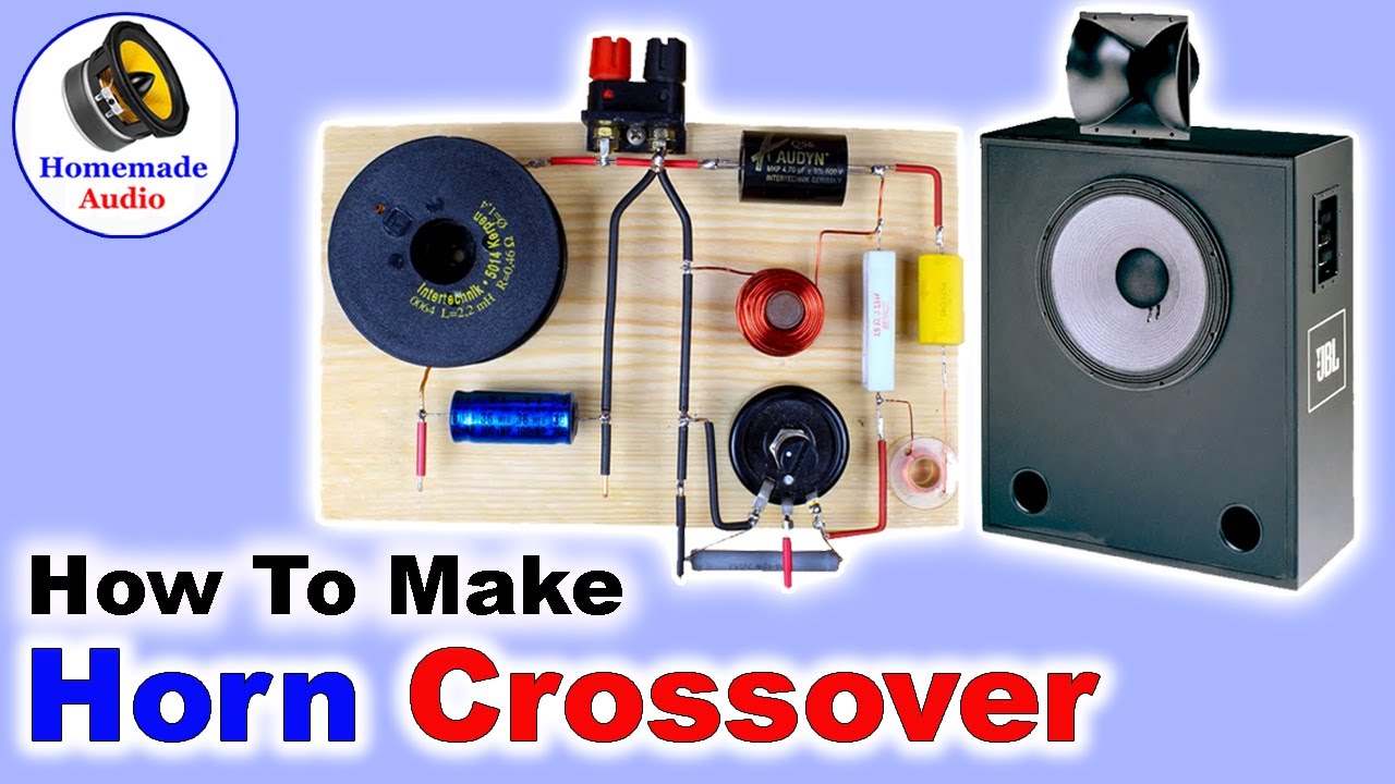 --||-- How to Make 2 Way Horn Speaker Crossover --||--