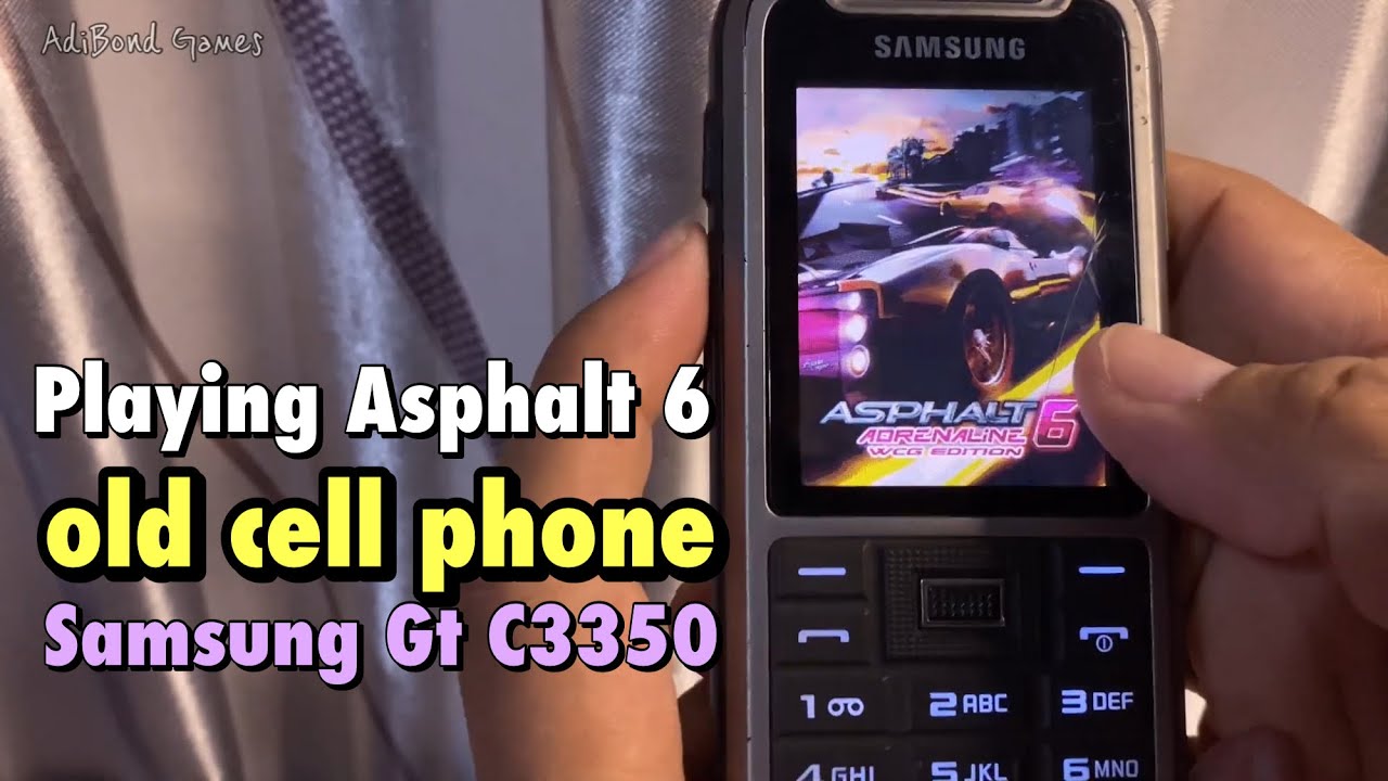 Playing Asphalt 6 on Old Samsung GT c3350