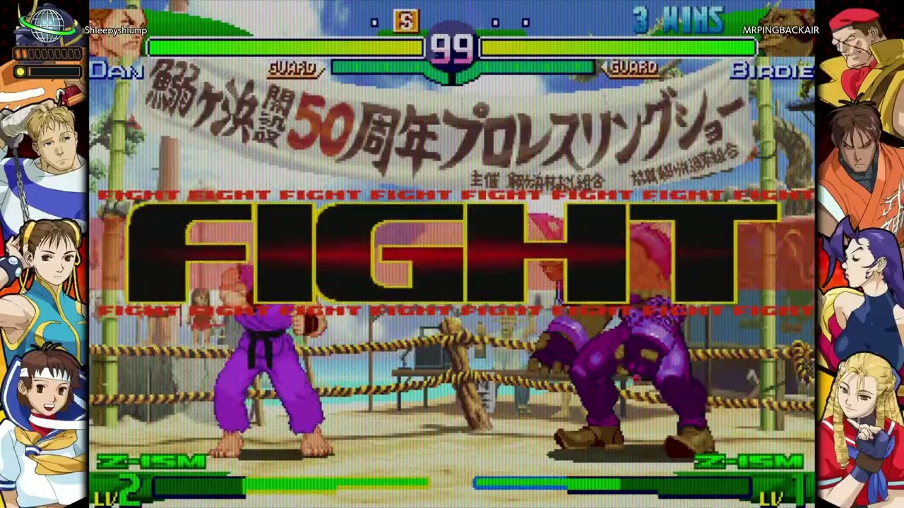 Dan fights super lagged opponent 1/3