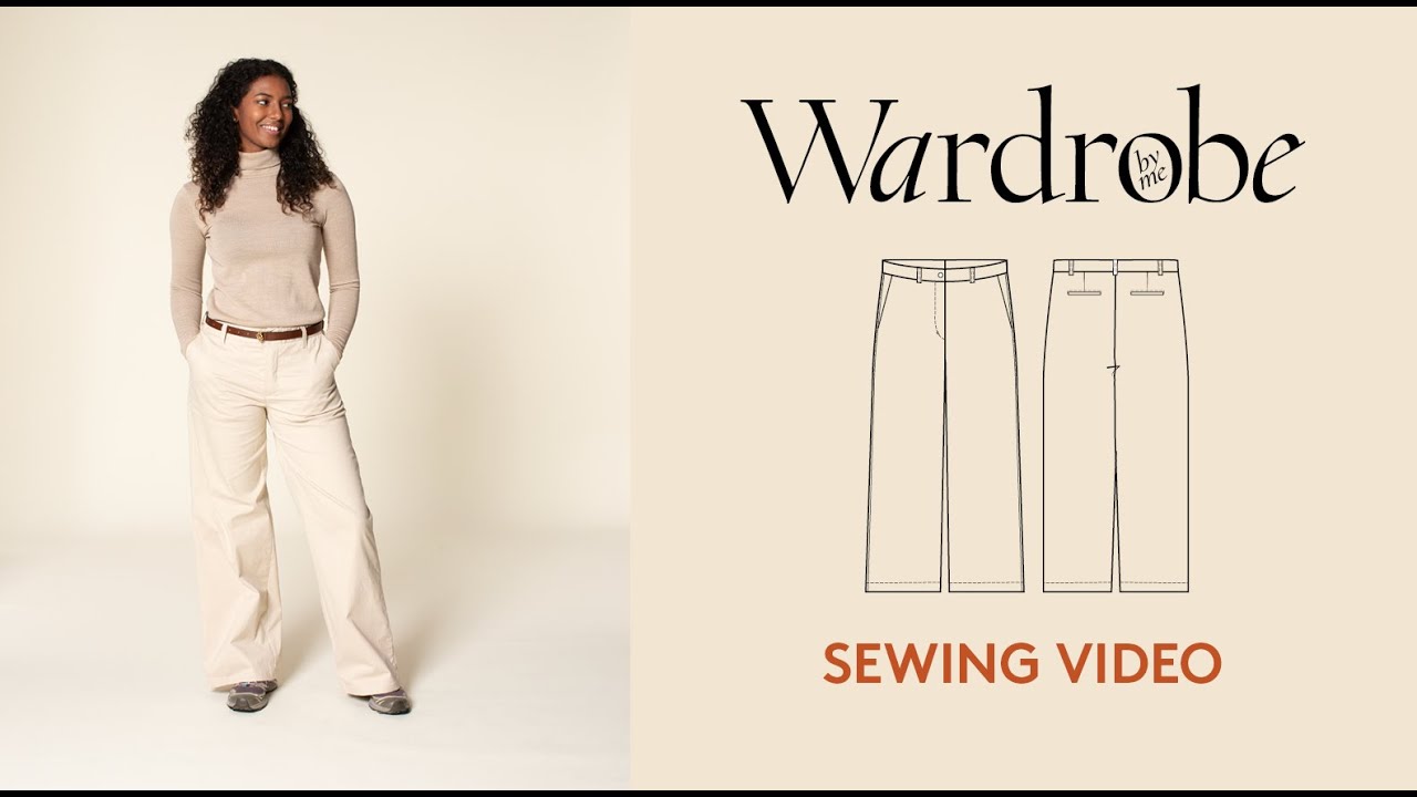 How to sew  Chino pants | Sewing Tutorial | Wardrobe By Me