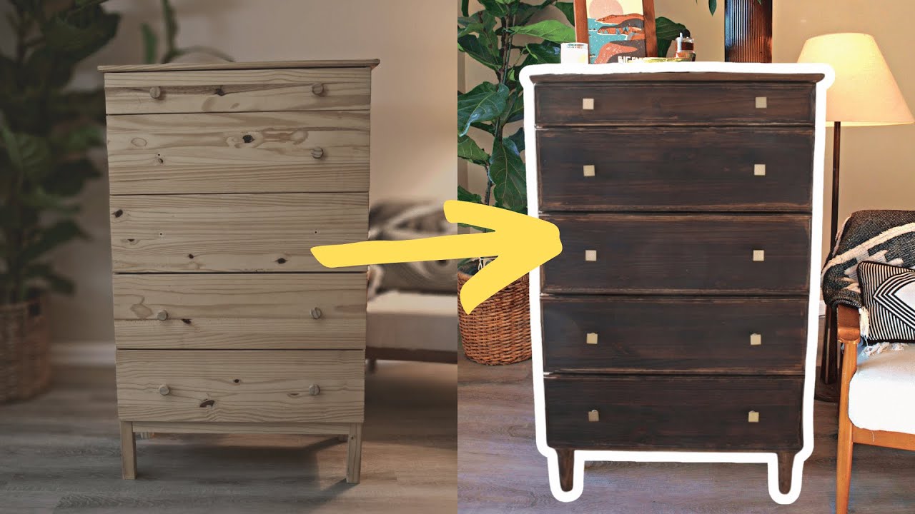 Giving an Ugly IKEA Dresser a Vintage Inspired Makeover!