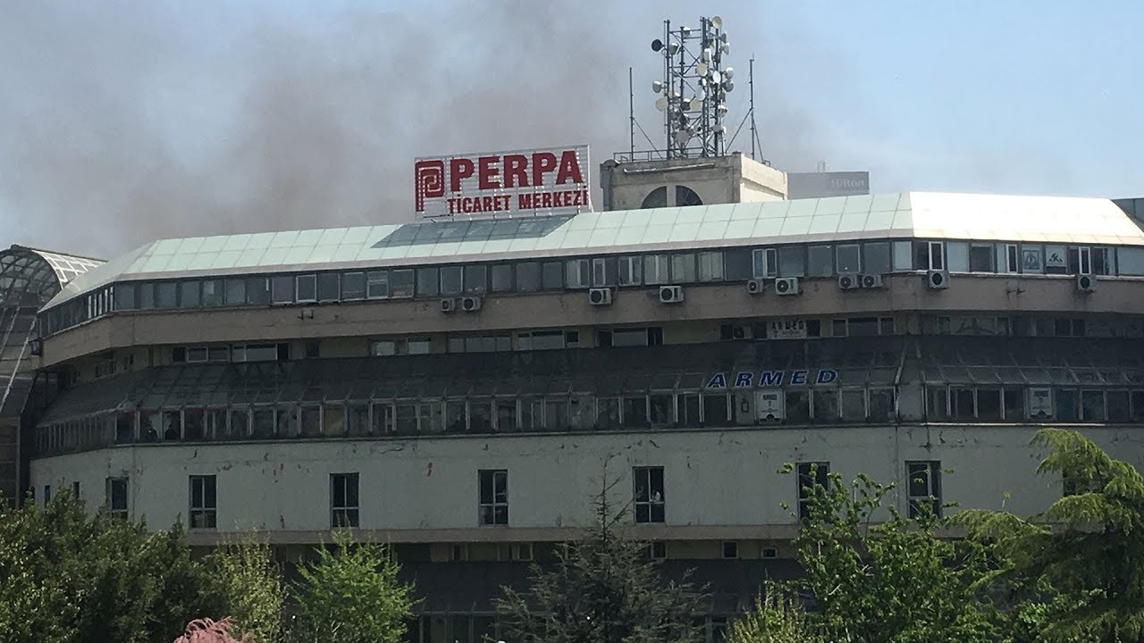 Perpa'da iş yerinde yangın