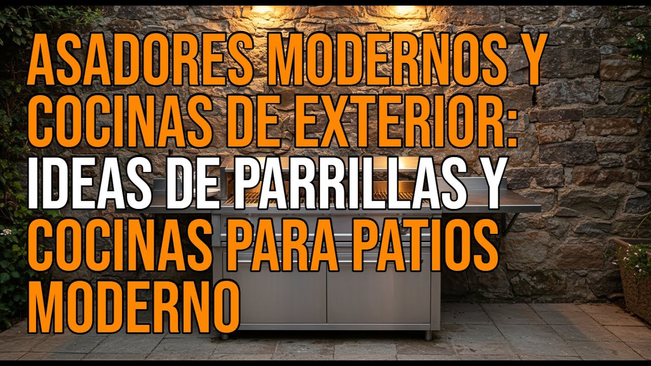 ASADORES MODERNOS Y COCINAS DE EXTERIOR 🔥 | Ideas de Parrillas y Cocinas para Patios Modernos