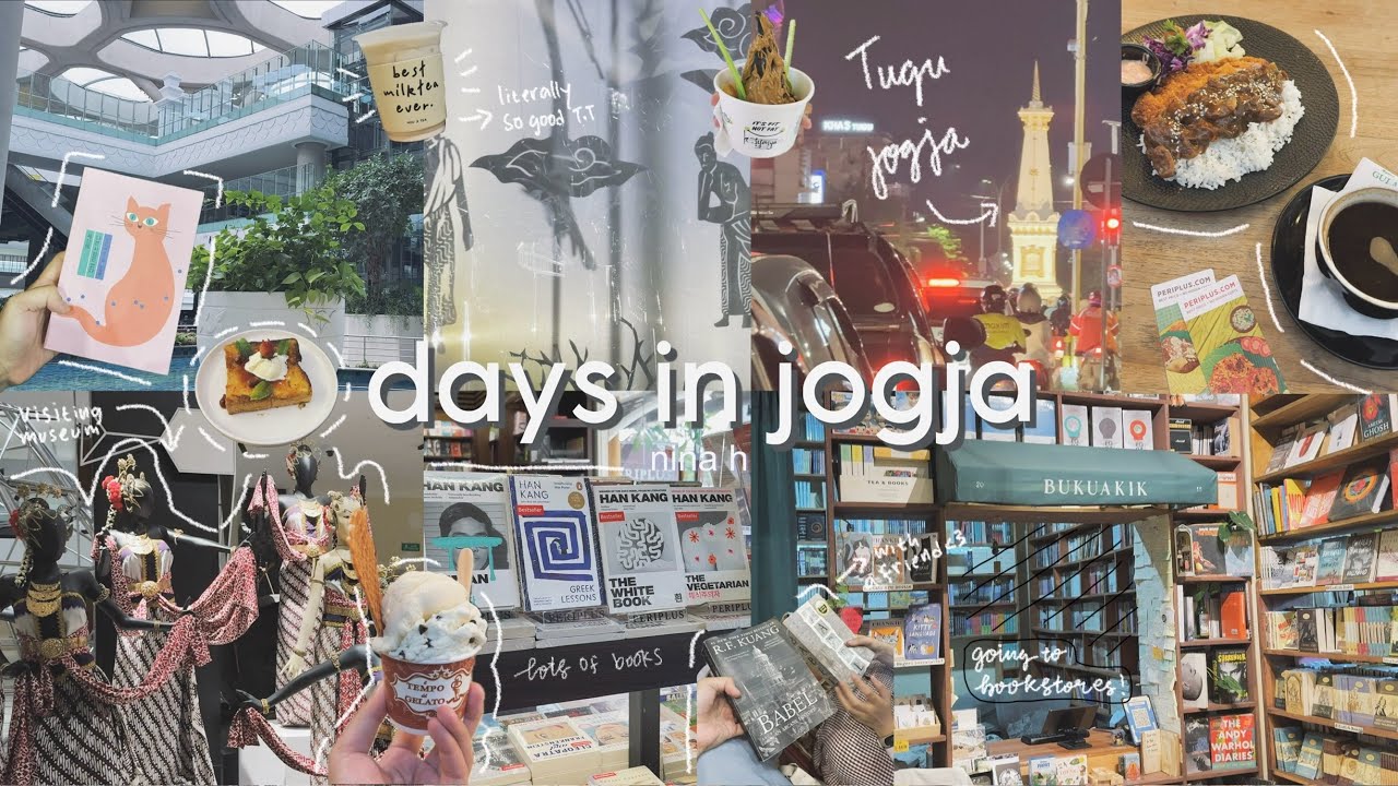 jogja travel vlog🛫 eating, bookstores, met a friend, cafes, etc.