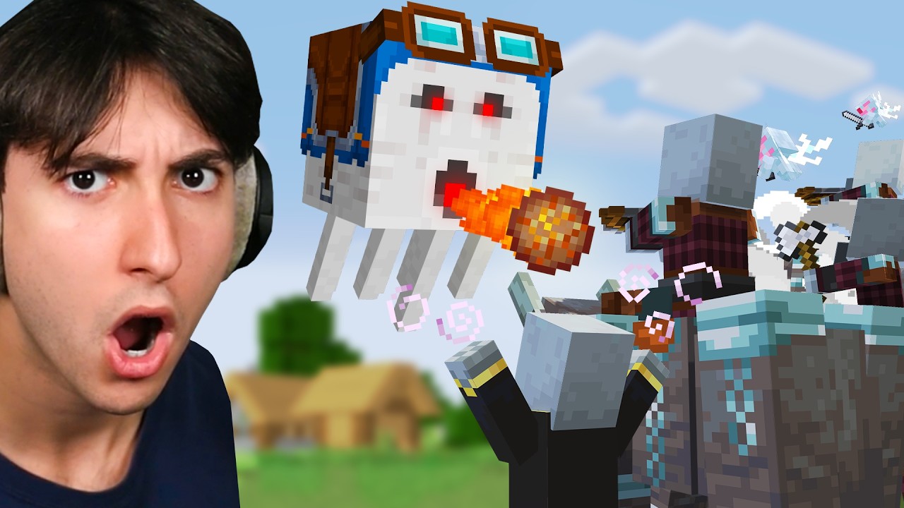 I Found a Happy Ghast vs Pillagers Animation!