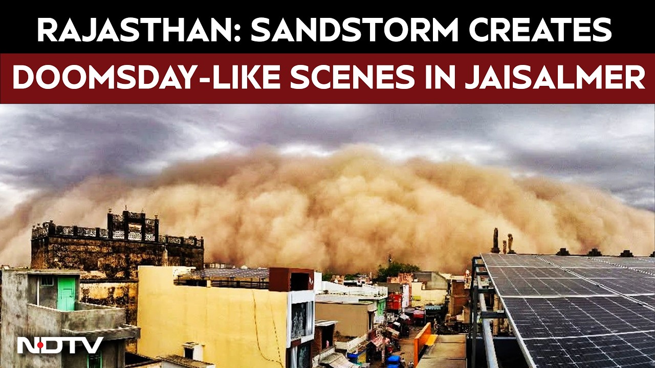 Rajasthan Storm | Jaisalmer Border Regions Engulfed By Massive Sandstorm
