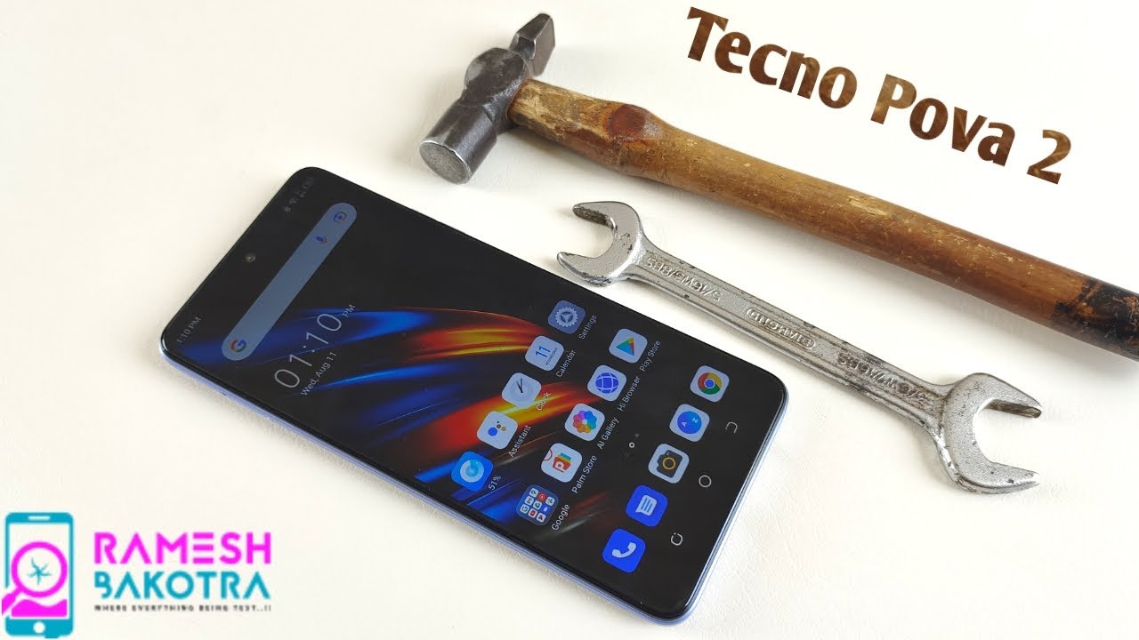 Tecno Pova 2 Screen Scratch test