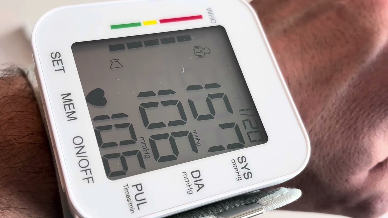 At Home Wrist Blood Pressure Monitor with Large LCD Display And Audio Results on BP Machine | Review