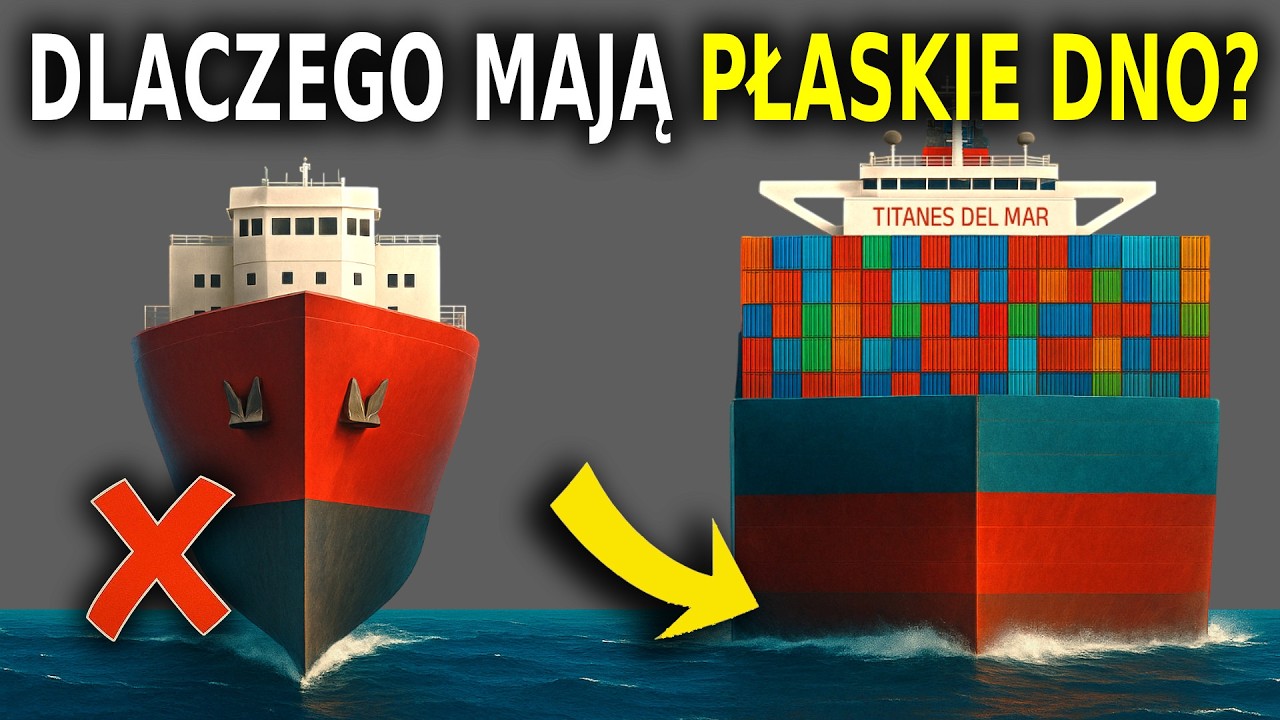 Dlaczego DUŻE STATKI mają PŁASKIE DNO?