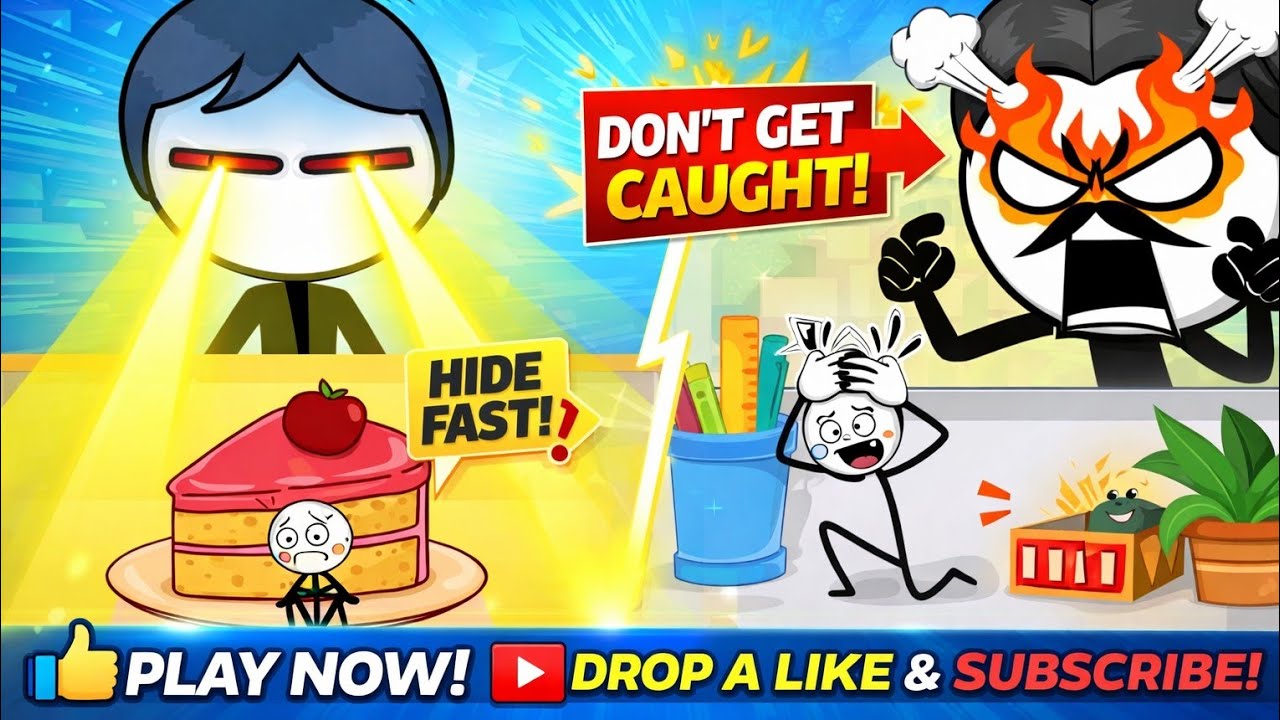 Hide Me - Levels 1-35 Funny Stickman Playing hide and seek
