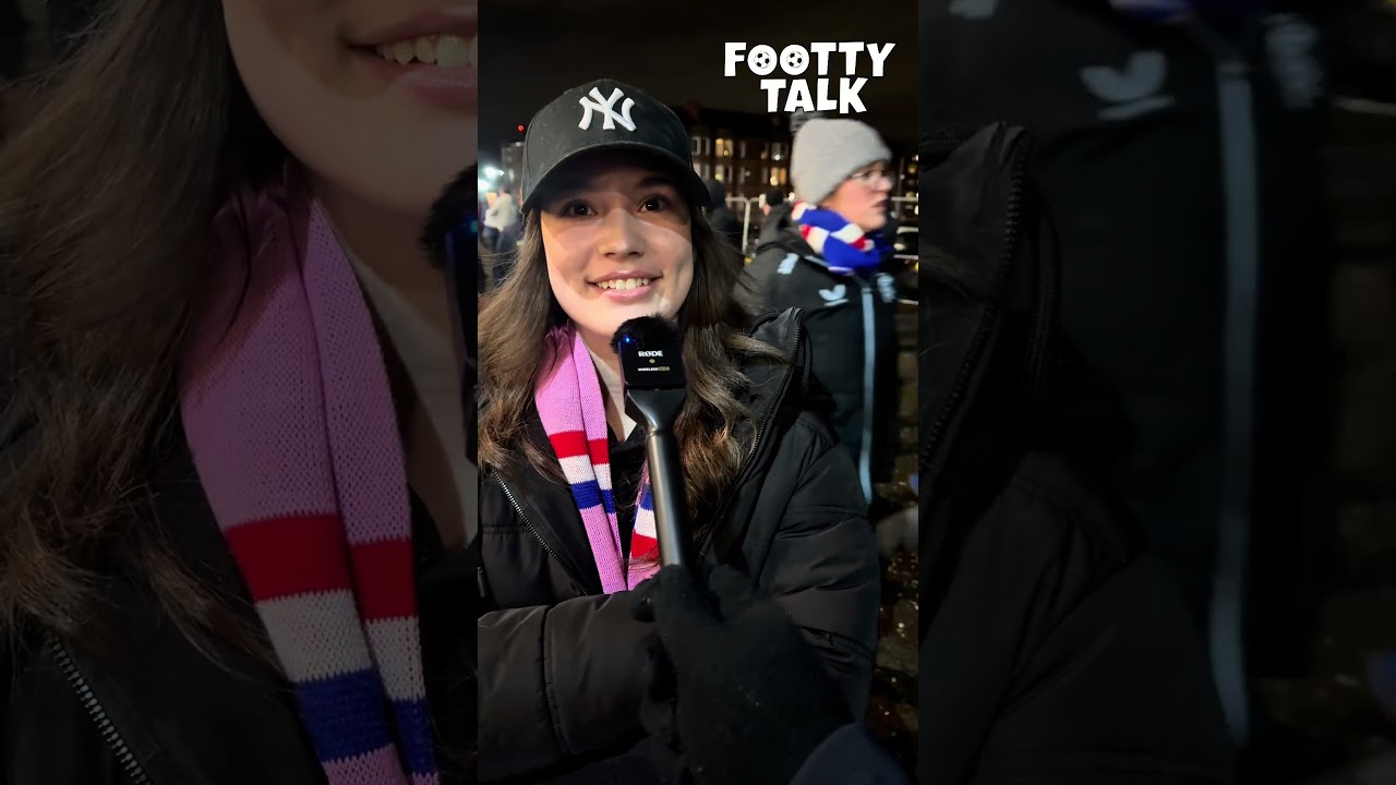 Rangers fans weren't shy about their title hopes 🔵 