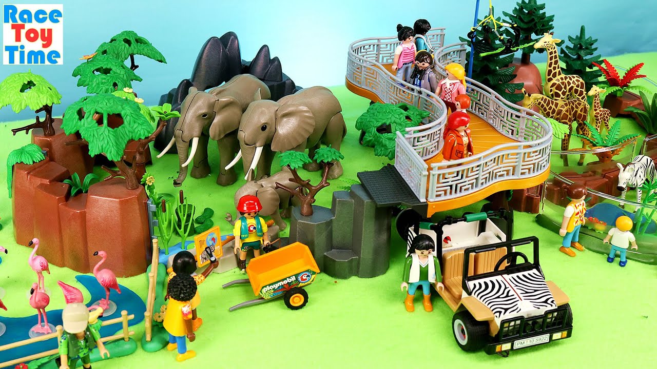 Playmobil Animal and Friends Elephant Building Set and Zoo Set