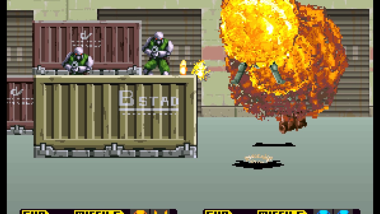 Steel Gunner arcade 2 player 60fps