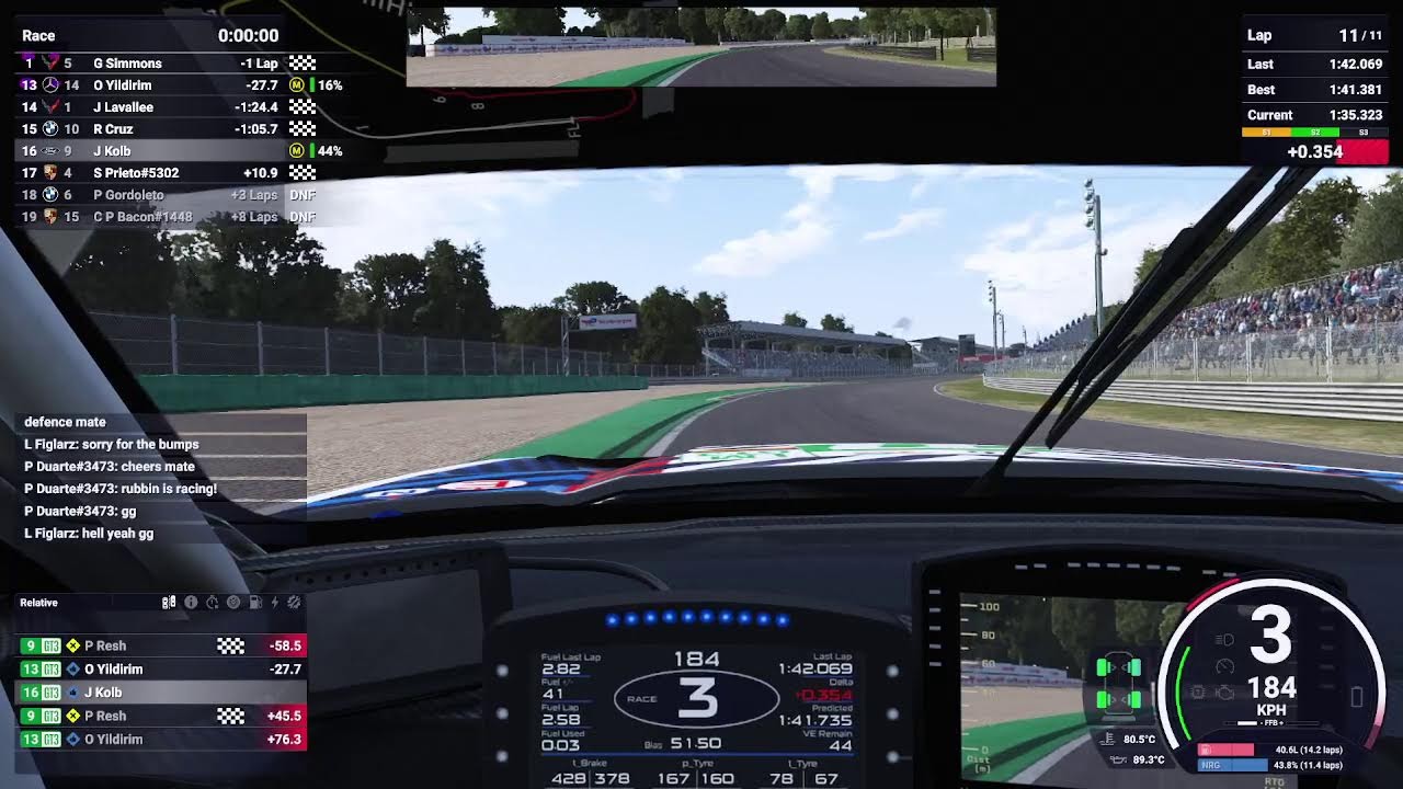 Onboard Lemans Ultimate - Monza - Ford Mustang