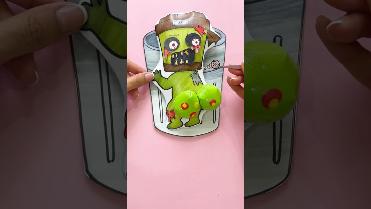 🌈Paper DIY 🌈 BRAINROT ZOMBIE CappucinoAssasino Squishy Paper  ( Surgery Squishy )