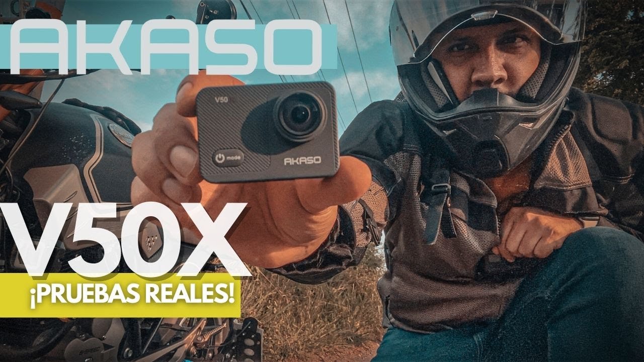 Nueva Cámara AKASO V50x PRUEBA EN MOTO / ¿Vale la Pena? REVIEW / Unboxing