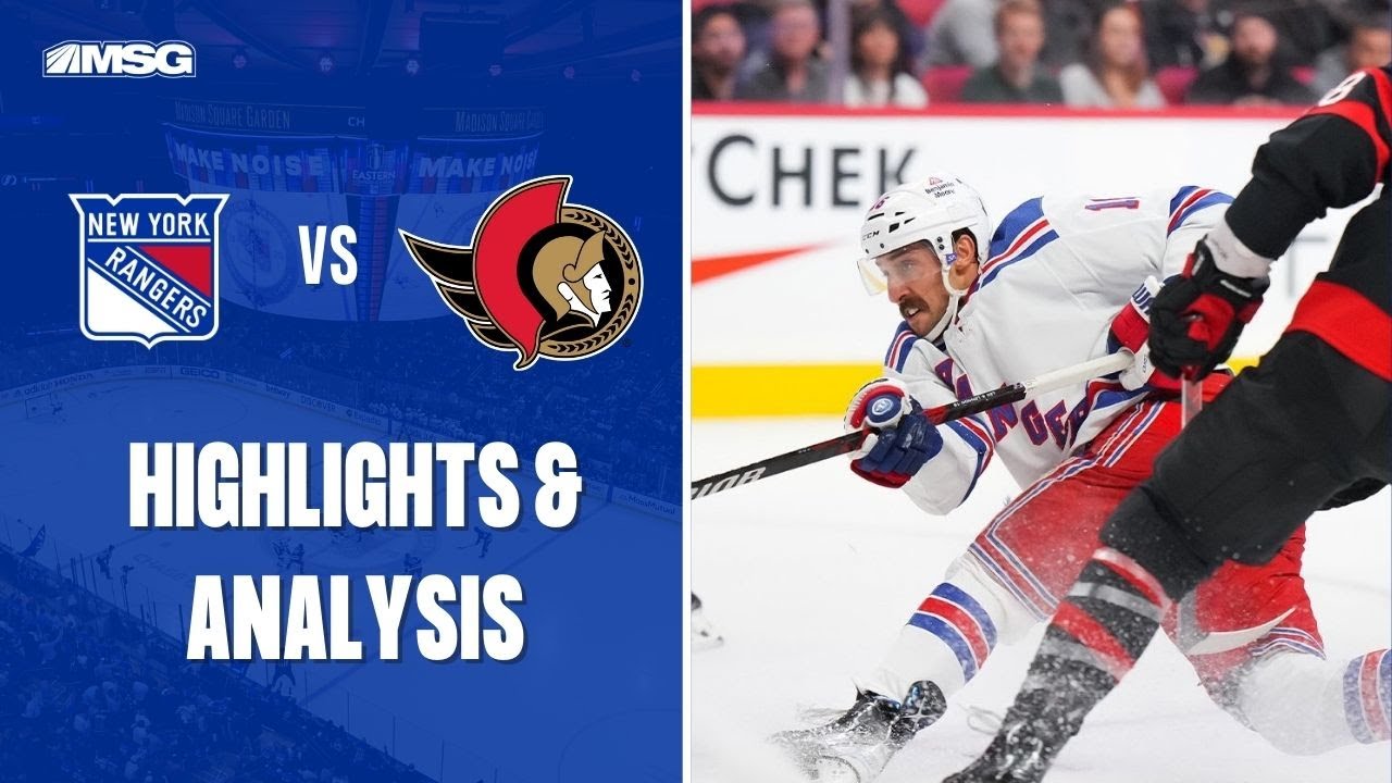 Tarasenko 3 Point Night Helps Sens Best Rangers | New York Rangers