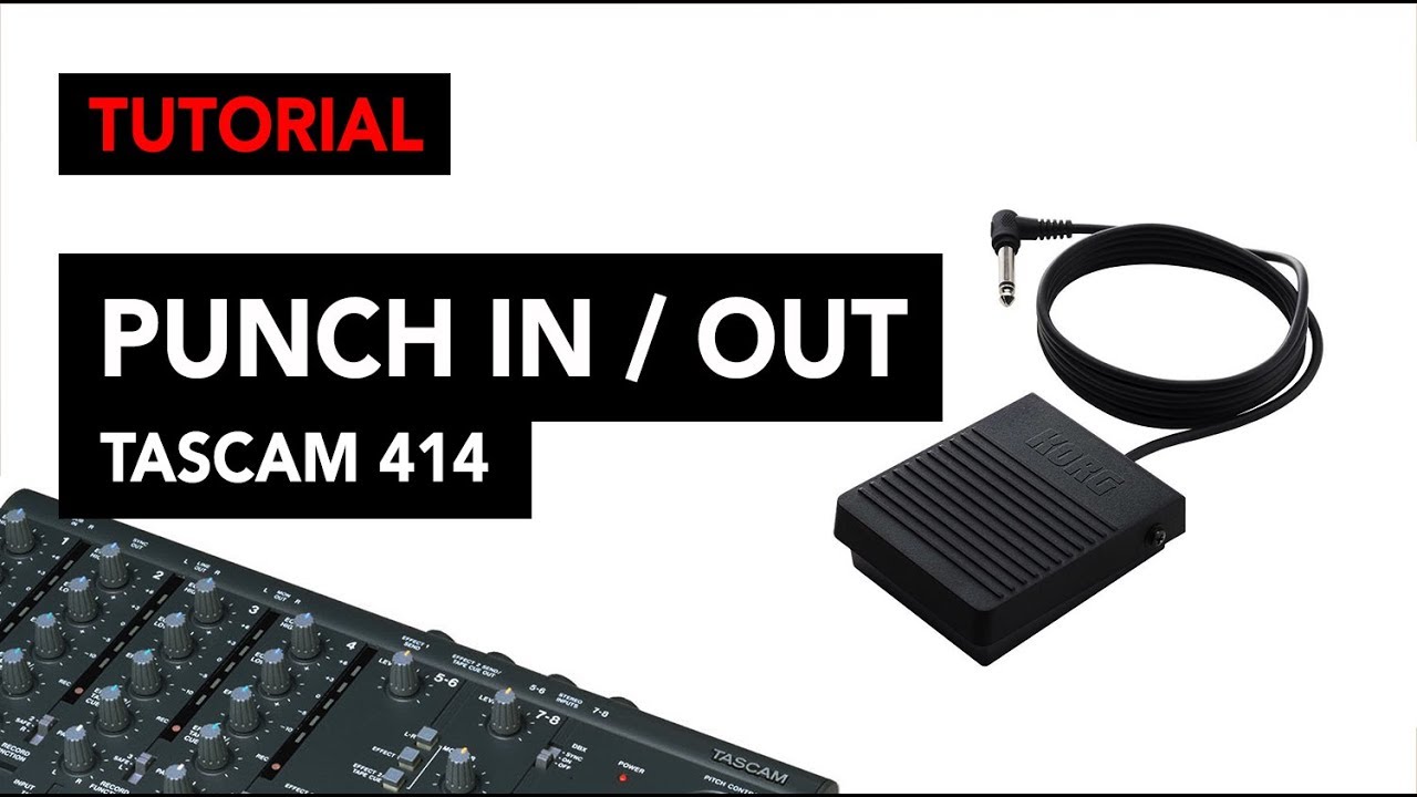 Tascam 414 tutorial: Punch in / out