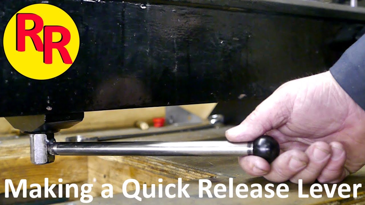 Making a locking lever for a lathe tailstock