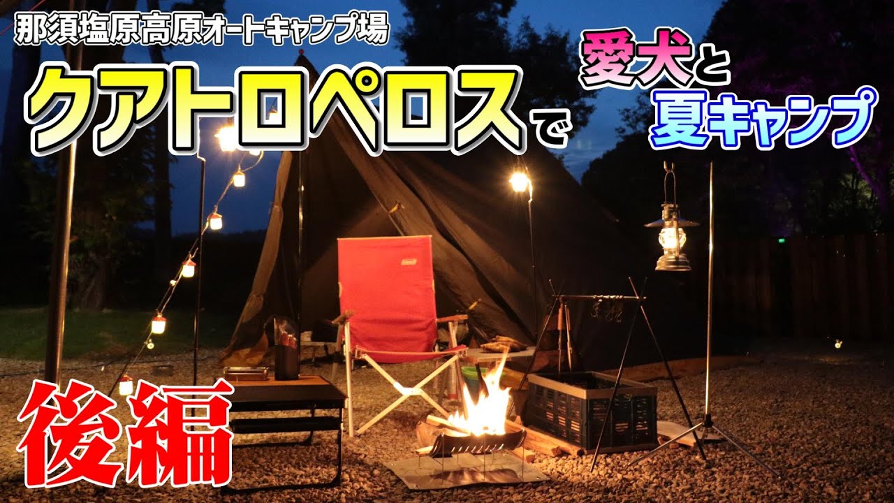 【犬連れキャンプ】約1年ぶりの愛犬とキャンプ 後編【クアトロペロス】