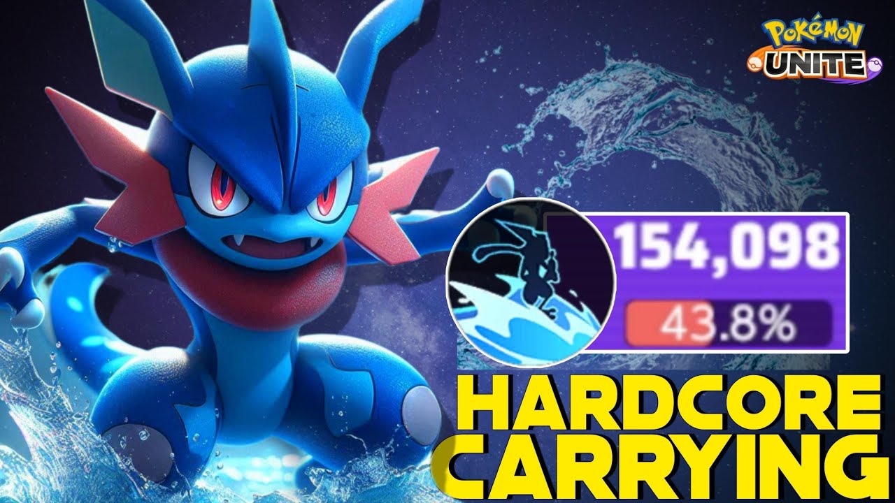 GRENINJA BECOMES CARRY GOD WITH THIS BROKEN BUILD 🤯 | POKEMON UNITE